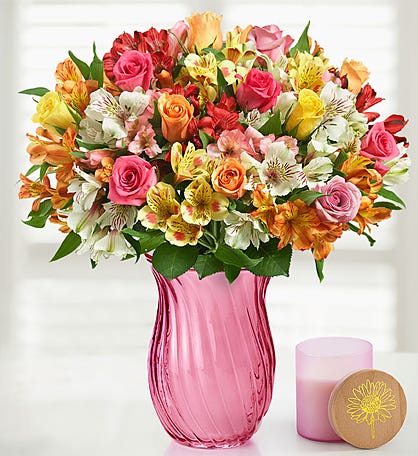 Assorted Roses & Peruvian Lilies 